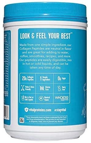 Natural Whole Nutrition - Vital Proteins Collagen Peptides (Protein Collagen 680g)