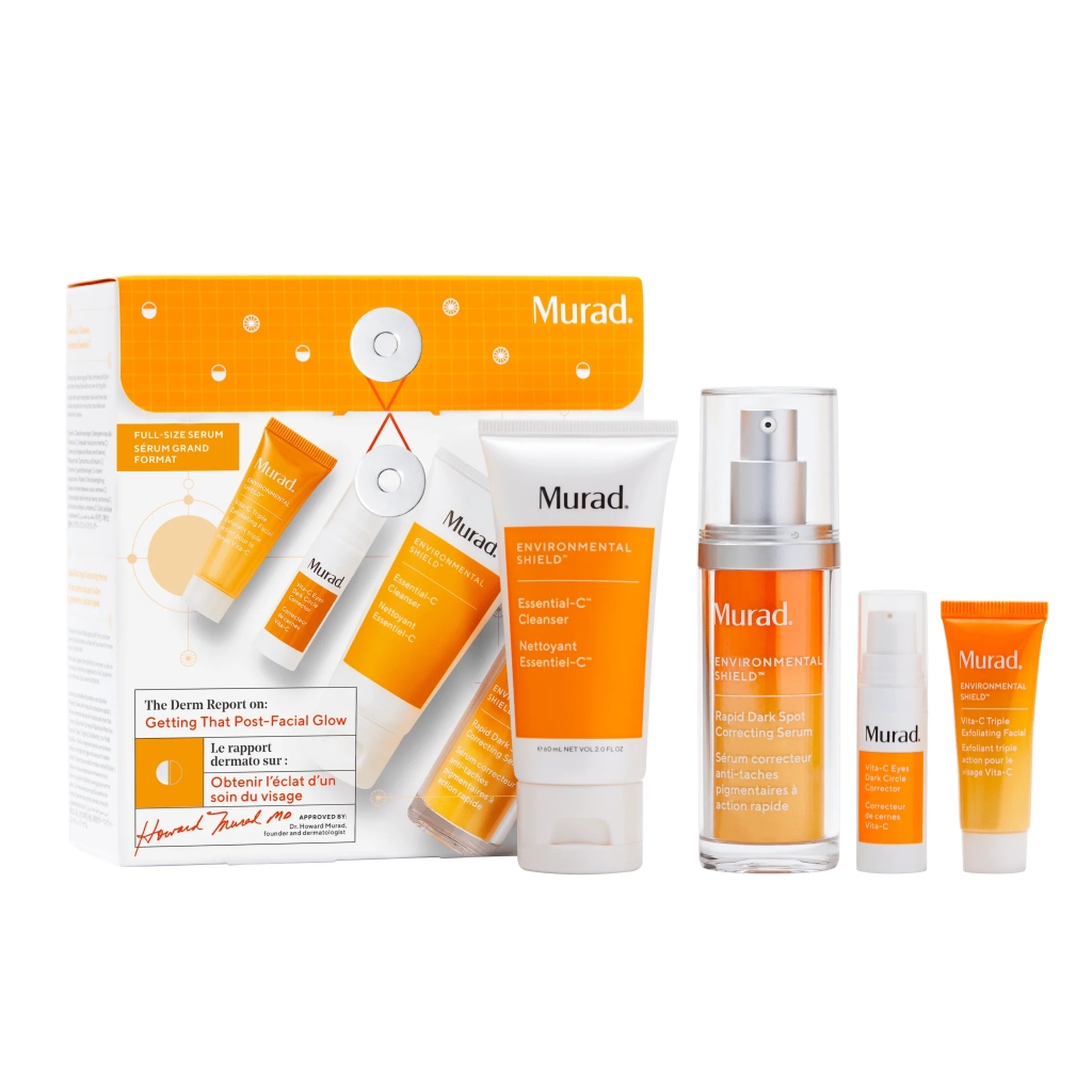 MURAD - THE DERM REPORT ON GETTING THAT POST FACIAL GLOW (Set Dưỡng Trắng Da Giảm Thâm Nám)