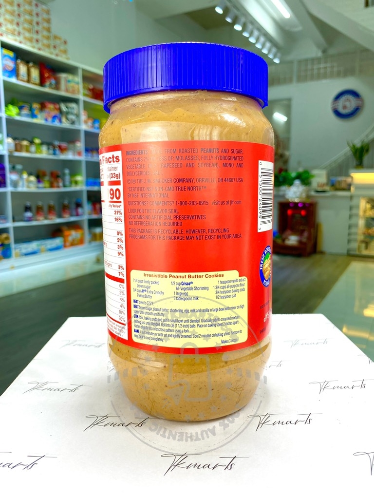 Jif - Peanut Butter (Bơ Đậu Phộng 1.36kg)