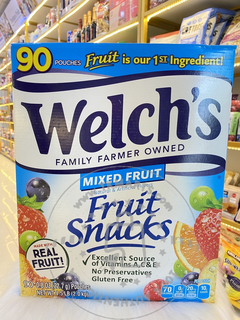 Welch's - Fruit Snacks (Kẹo Dẻo 90 Bịch)