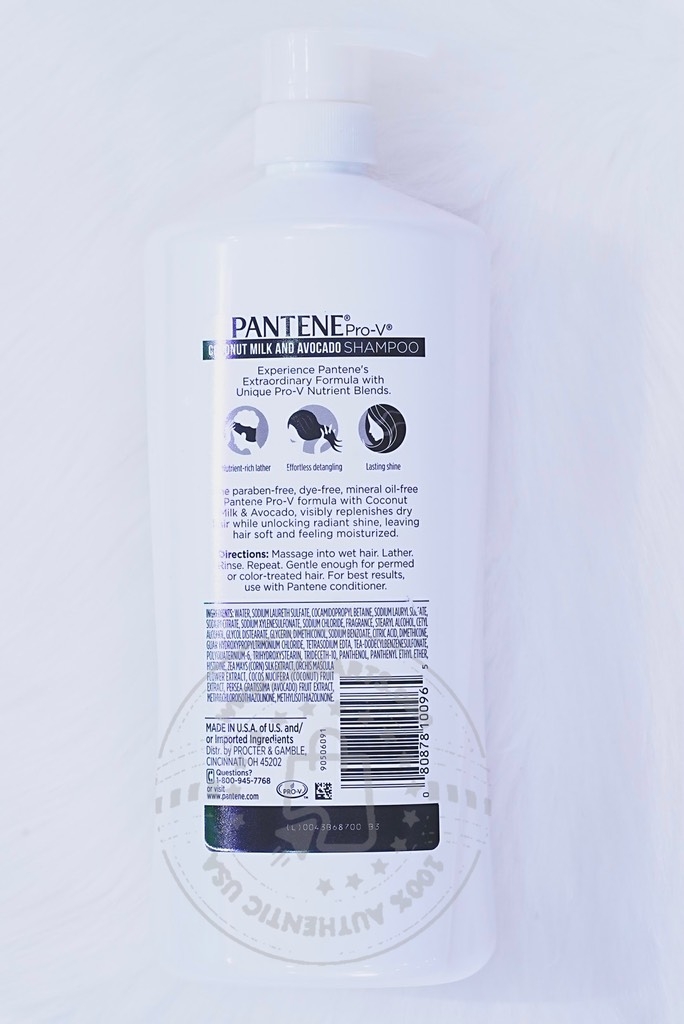 PANTENE - Coconut Milk And Avocado (1 Cặp Gội&Xã Đưa Sữa Bơ 1.13L)