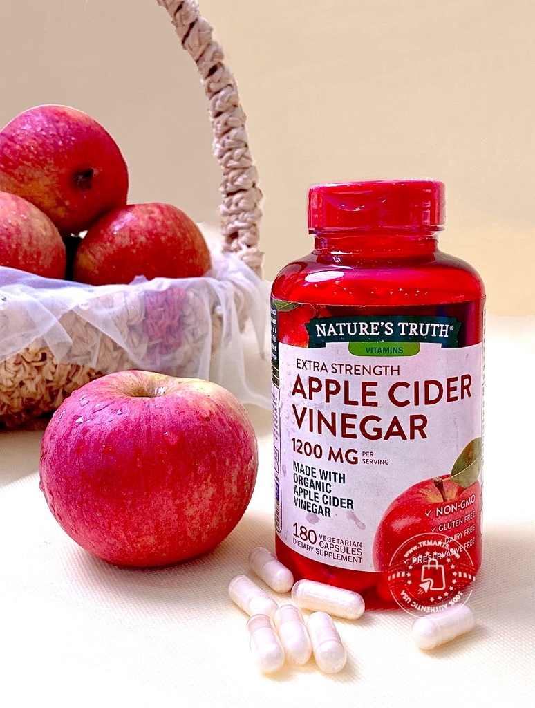 Nature's Truth - Apple Cider Vinegar 1200MG (Giấm Táo Hữu Cơ 180 Viên)