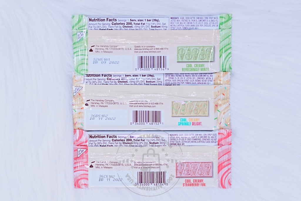 HERSHEY’S - Cookies (SET 3 Thanh Chocolate 39g)