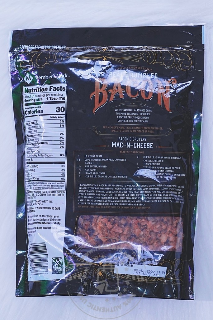 Member’s Mark - Real Crumbled BACON (Thịt Xông Khói 567g)