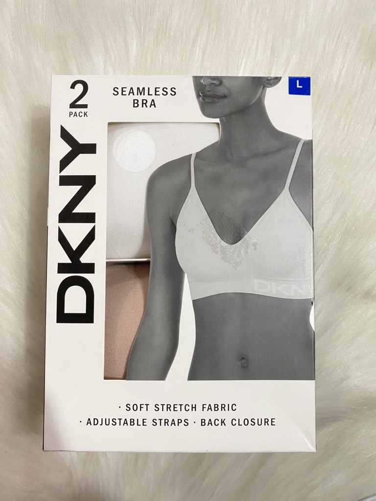 DKNY - Seamless Bra (SET 2 Áo Lót Size L, Trắng Hồng) DKNY - Seamless Bra (SET 2 Áo Lót Size L, Trắng Hồng)