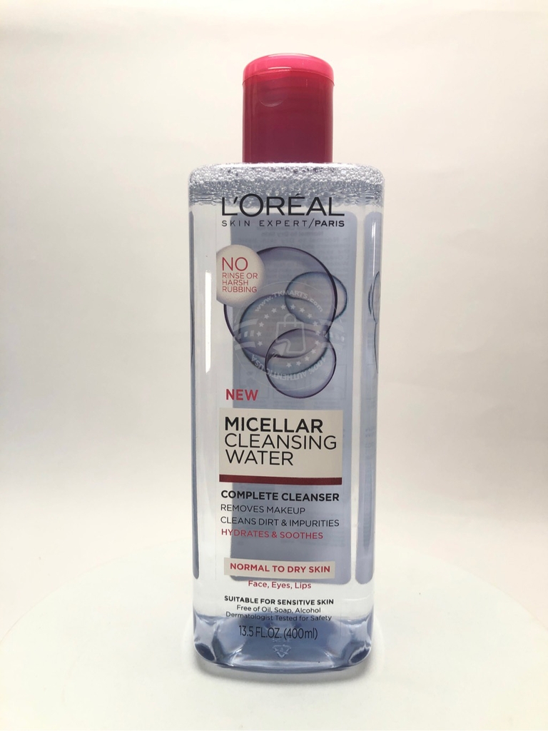 L’OREAL - MICELLAR CLEANSING WATER HYDRATES & SÔTHES (TẨY TRANG HỒNG 400ml)