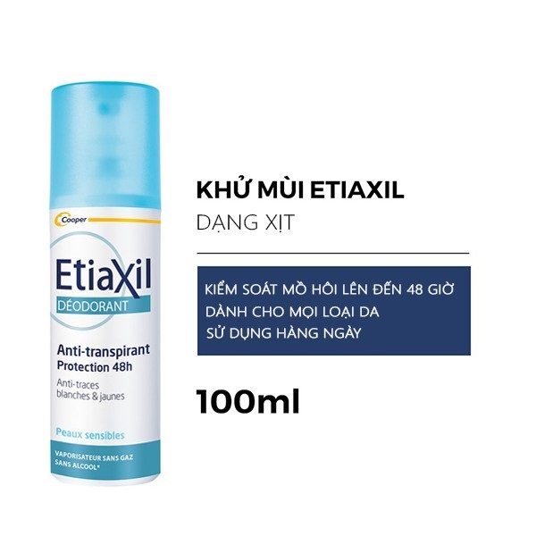 Cooper - EtiaXil DÉODODRANT (Xịt Khửi Mùi Chân 100ml)