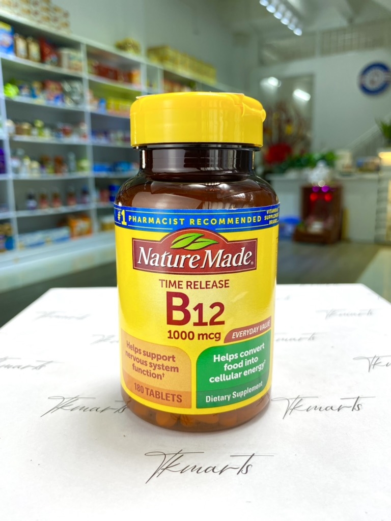 Nature Made - VITAMIN B12 (CUNG CẤP VITAMIN B12 180 VIÊN)