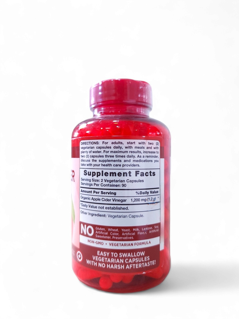 Nature’s Truth - Apple Cider Vinegar 1200MG (Giấm Táo Hữu Cơ 180 Viên)