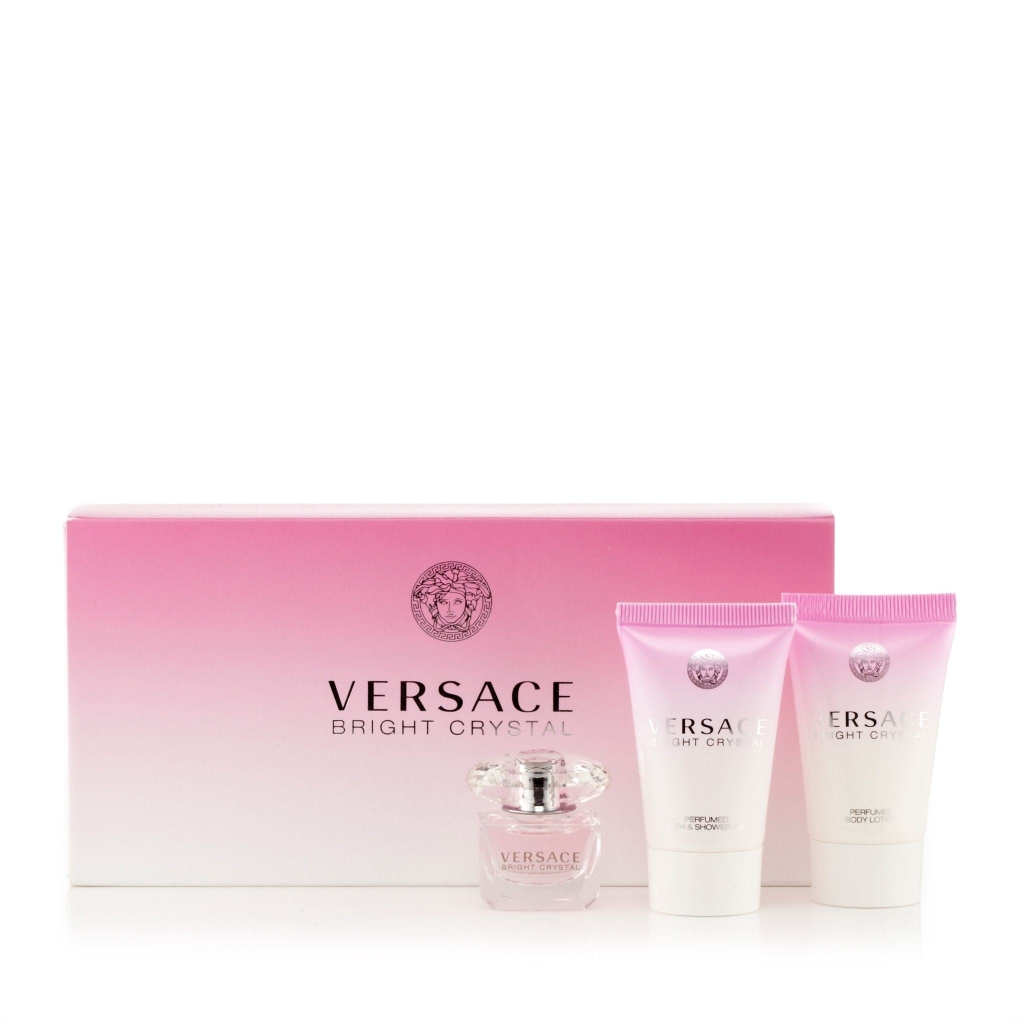 VERSACE - Bright Crystal (GIFT SET EDT 5ml + Shower Gel,Lotion 25ml)