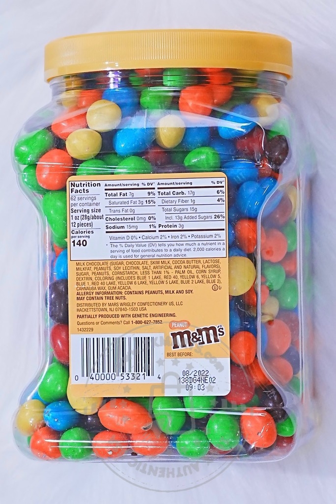 M&M’s - Chocolate Candies (Chocolate Nhân Đậu Phộng 1.757g)