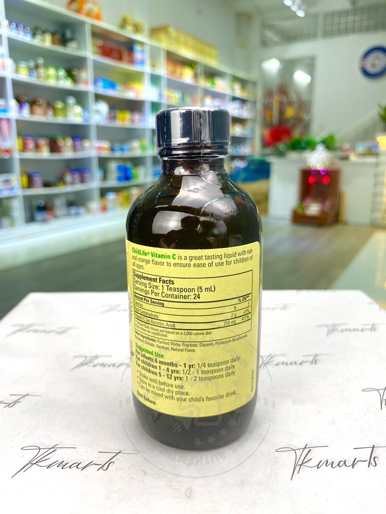 CHILDLIFE - LIQUID VITAMIN C (BỔ SUNG VITAMIN C CHO BÉ 118,5ml)