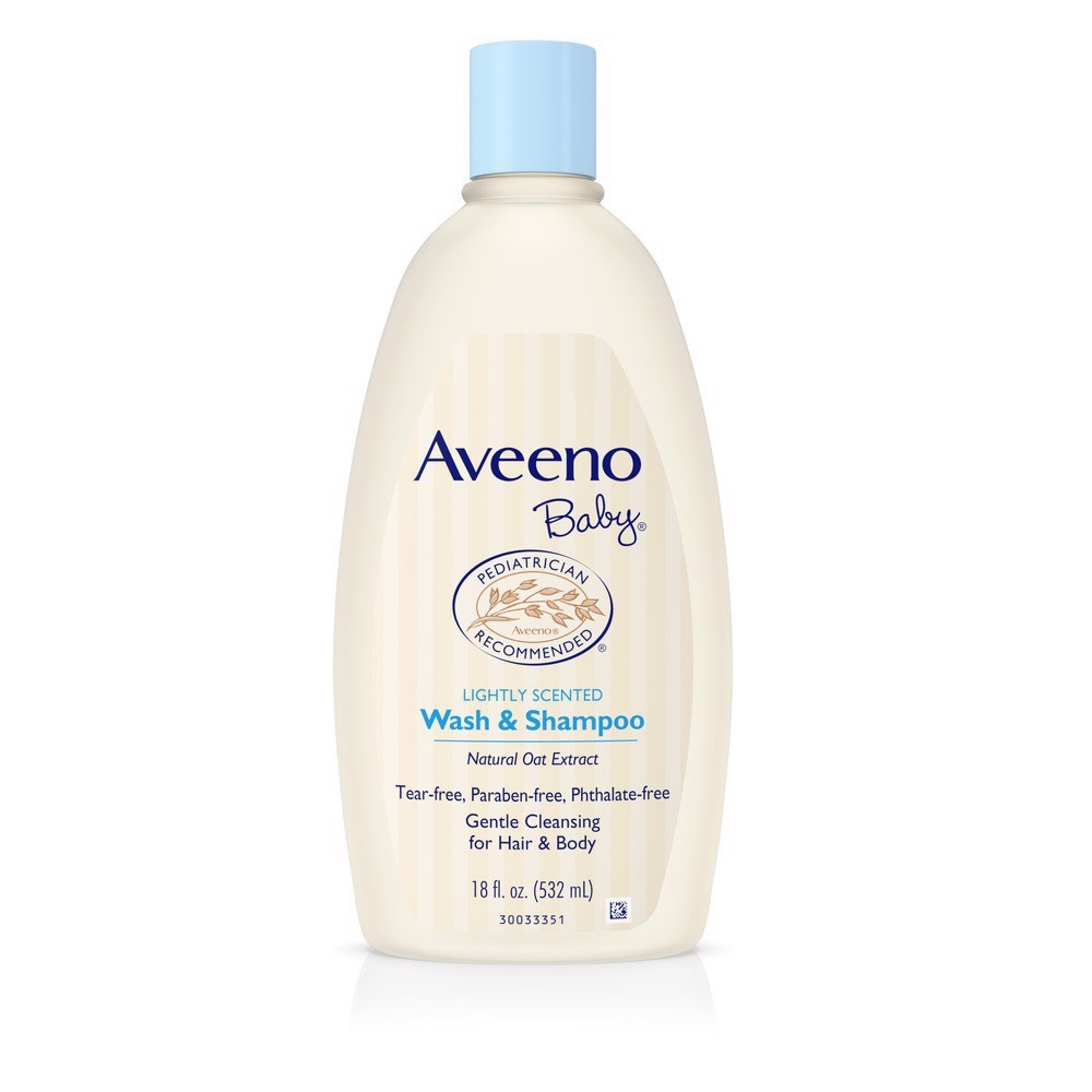 AVEENO - LIGHTLY SCENTED WASH & SHAMPOO (SỮA TẮM, DẦU GỘI BÉ 532ml)