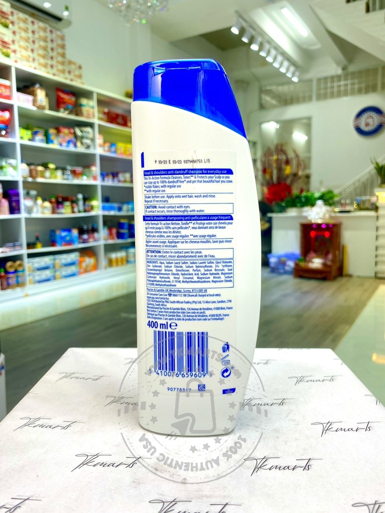 HEAD & SHOULDER -  APPLE FRESH SHAMPOO (DẦU GỘI TÁO 400ml)