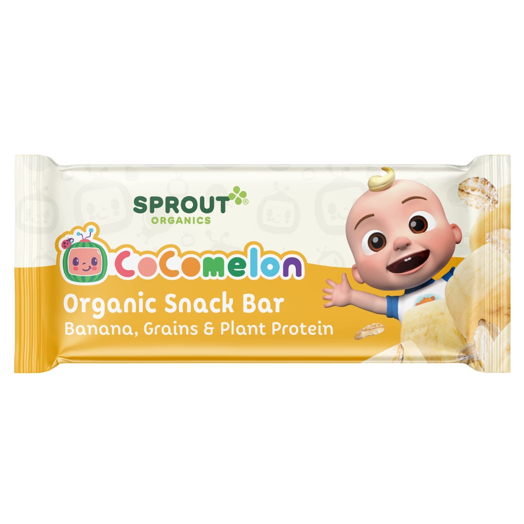 SPROUT - COCOMELON BANANA, GRAINS G PLANT PROTEIN (BÁNH CHO BÉ 125G)