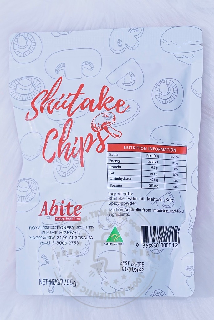 Abite - Shiitake Chips Hot & Spicy (Nấm Vị Cay 155g)