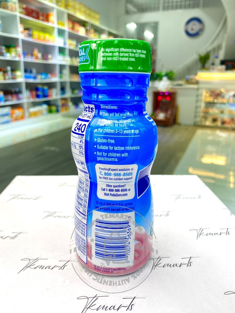 Pediasure - Grow & Gain With Fiber (Vị Dâu Sữa Tươi 1 Chai 237ml)