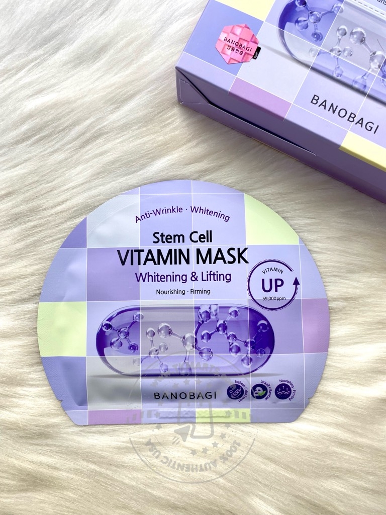 BANOBAGI - STEM CELL VITAMIN MASK WHITENING & LIFTING (MẶT NẠ DƯỠNG SÁNG,  SĂN CHẮC DA 1