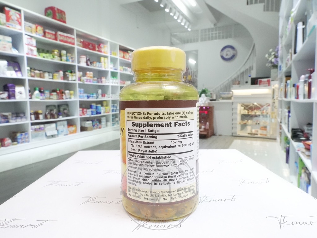 Puritan's Pride - Royal Jelly Extract 500MG (Sữa Ong Chúa 120 Viên)