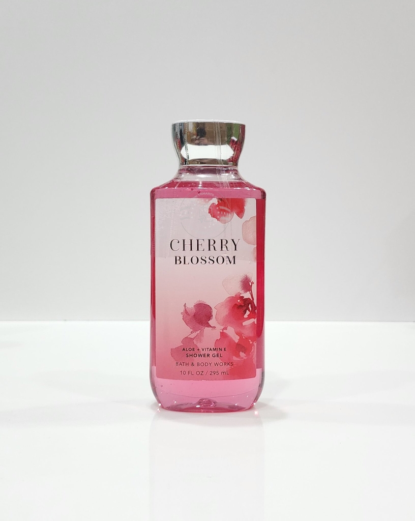 BATH & BODY WORKS - CHERRY BLOSSOM ALOE + VITAMIN E SHOWER GEL (SỮA TẮM 295ml)