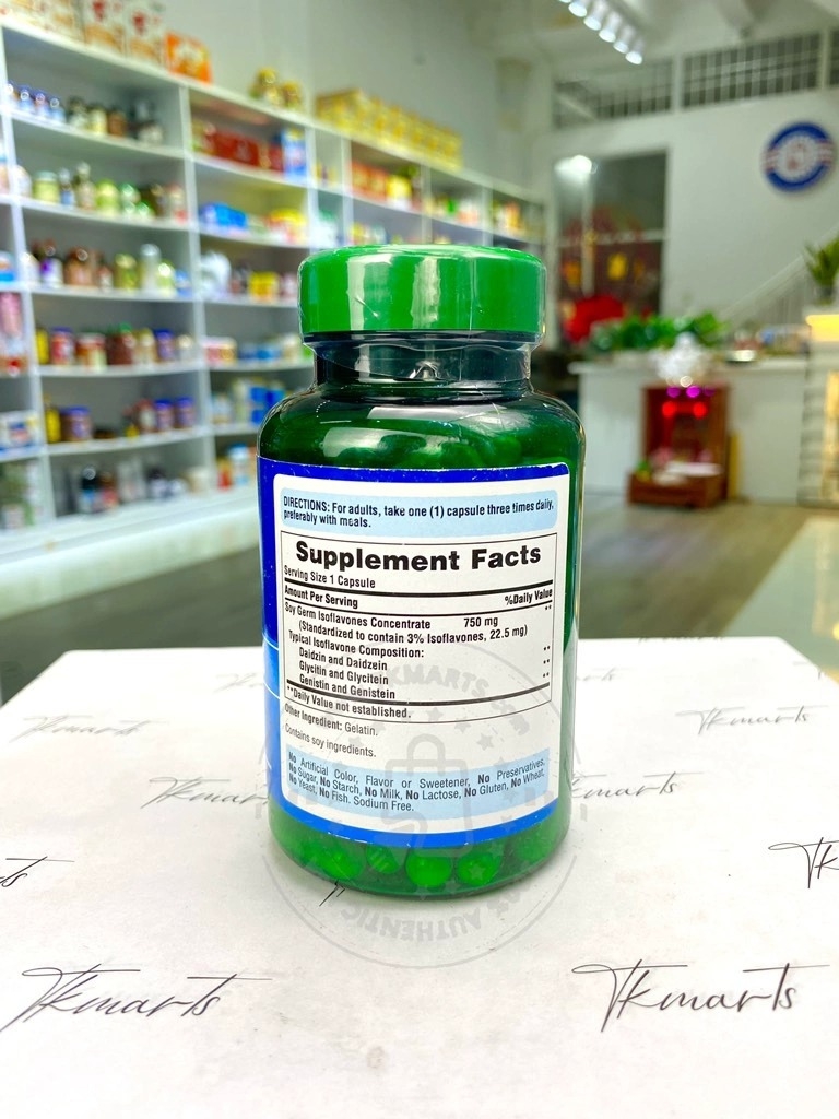 Puritan’s Pride - Soy Isoflavones (Hỗ Trợ Nội Tiết Tố Nữ 120 Viên)