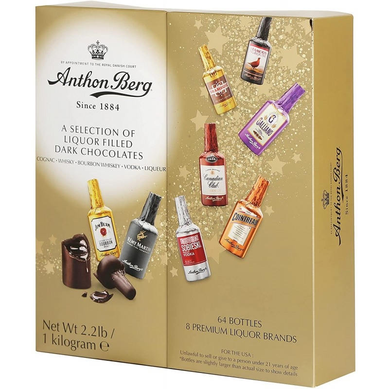 ANTHON BERG - A SELECTION OF LIQUOR-FILLED DARK CHOCOLATES (CHOCOLATE RƯỢU 1KG)