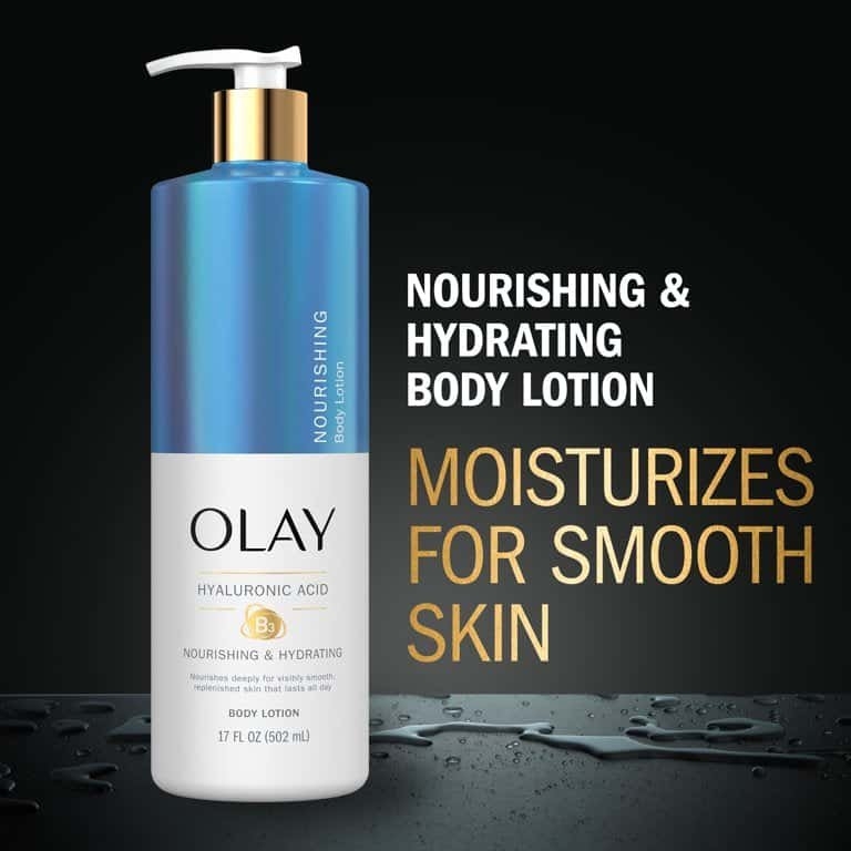 OLAY - HYALURONIC ACID B3 NOURISHING & HYDRATING LOTION (DƯỠNG THỂ CẤP ẨM  502ml)