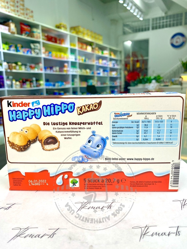 HAPPY HIPPO - KINDER (Bánh Kem Sữa Ca Cao)