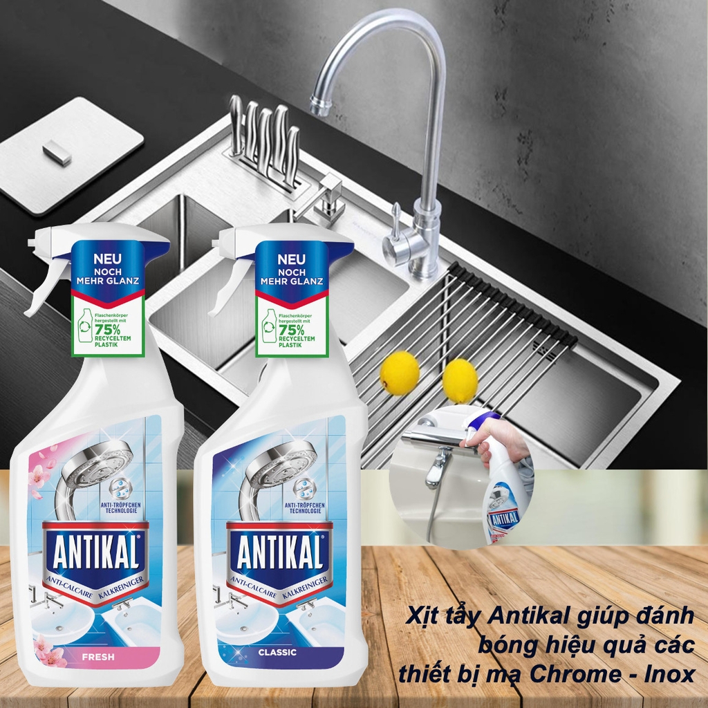 Chai xịt vệ sinh và chống ăn mòn inox ANTIKAL GHouse - Thế giới hàng Đức
