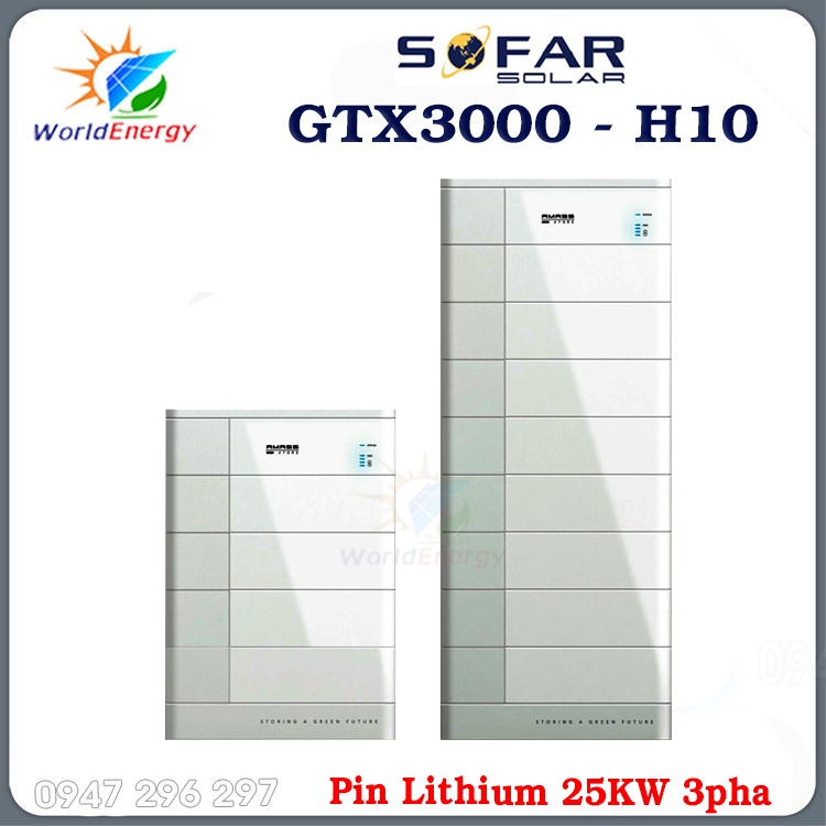 Pin Lithium Sofar 25KW (GTX3000-H10)