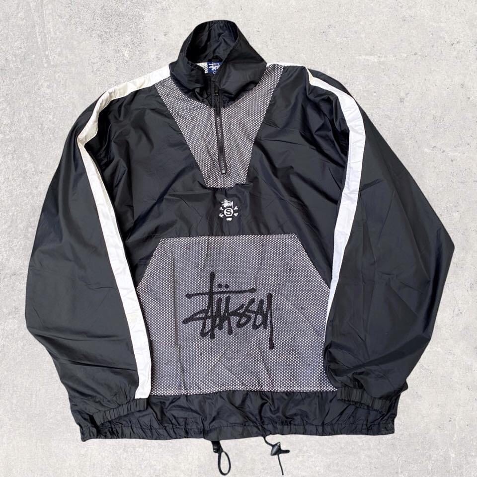 Vintage Stussy Halfzip Windbreaker Jacket