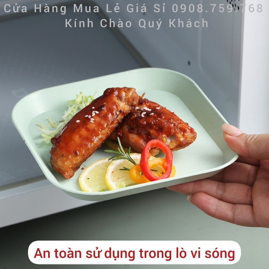 Bộ 8 Đĩa Nhựa Lúa Mạch An Toàn Súc Khỏe