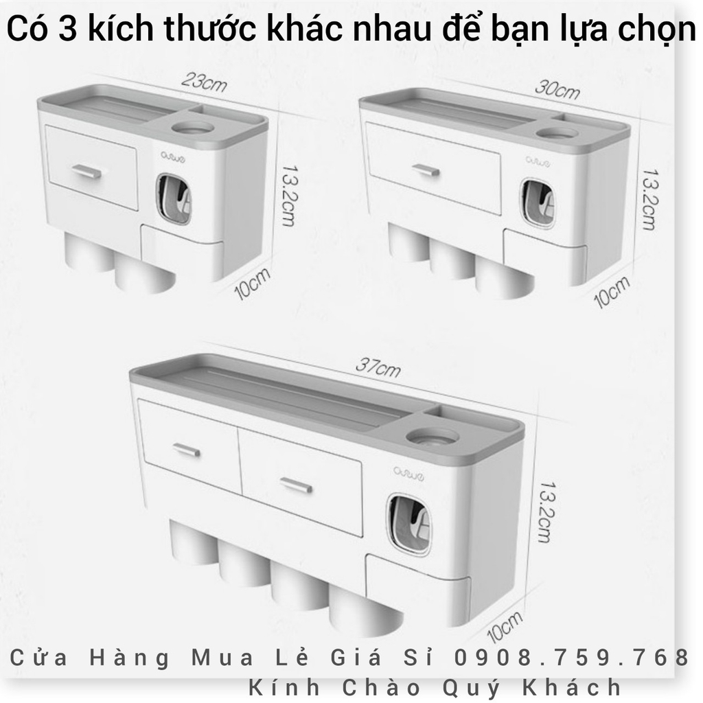 Bộ Nhả Kem Đánh Răng Tự Động 📣 Thiết Kế Sang Trọng Đẹp Bóng Như Gương