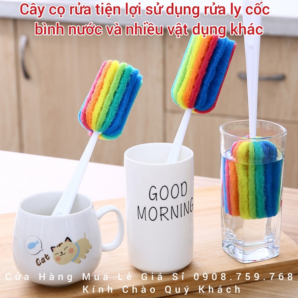 Cây Cọ Rửa Tiện Lợi - Sử Dụng Rửa Ly Cốc Bình Nước