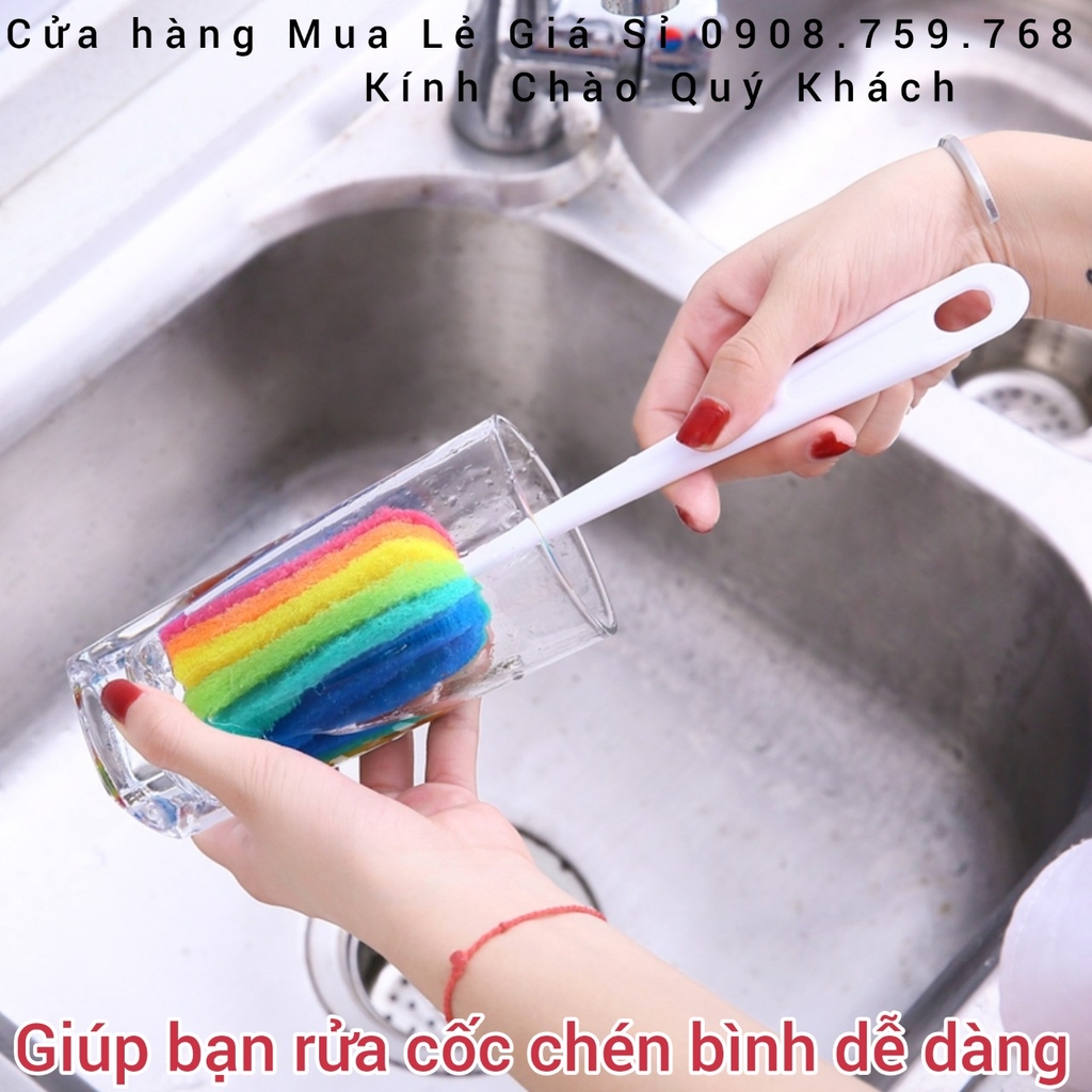 Cây Cọ Rửa Tiện Lợi - Sử Dụng Rửa Ly Cốc Bình Nước