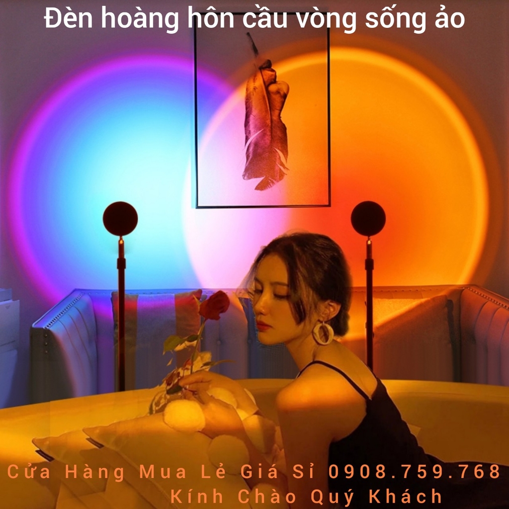 Đèn Hoàng Hôn Cầu Vồng  Đèn Sống Ảo 💞 Dùng Để Live Stream Quay Video Chụp Hình