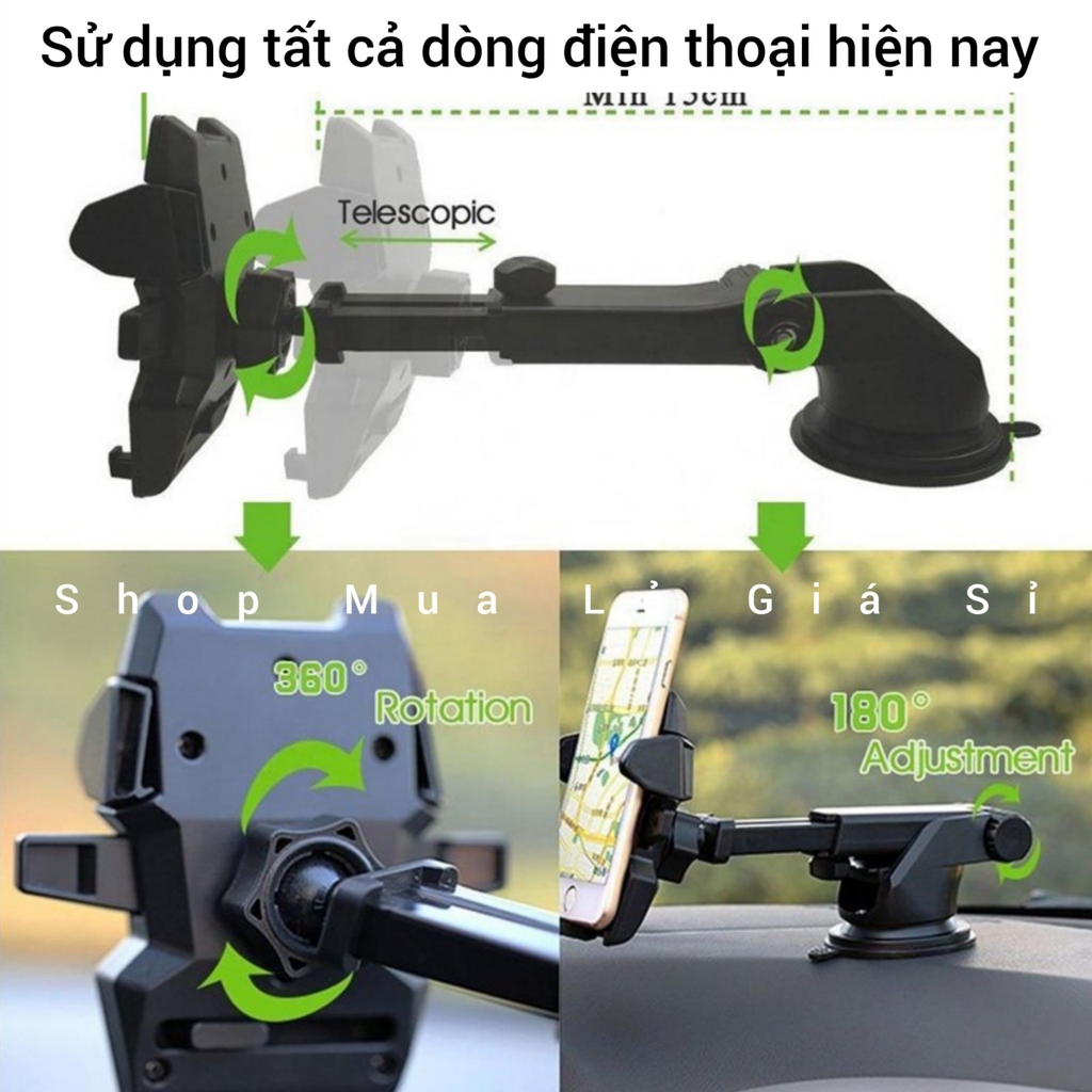Giá đỡ điện thoại đa năng cho ôtô và để bàn