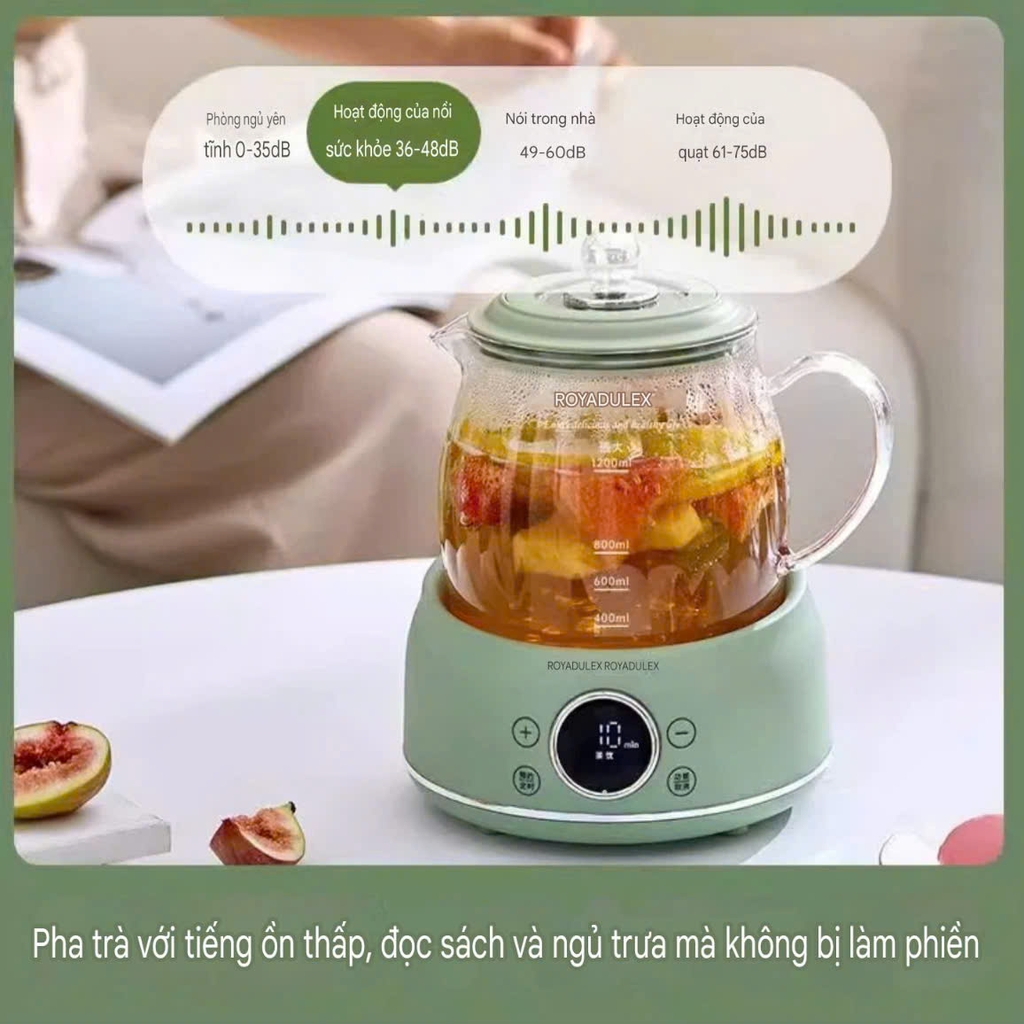 Ấm đun sôi siêu tốc điều chỉnh nhiệt độ