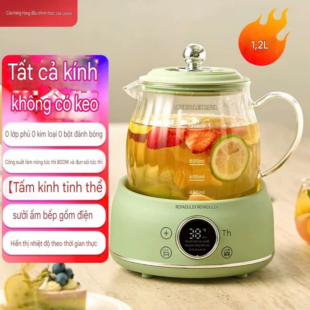 Ấm đun sôi siêu tốc điều chỉnh nhiệt độ