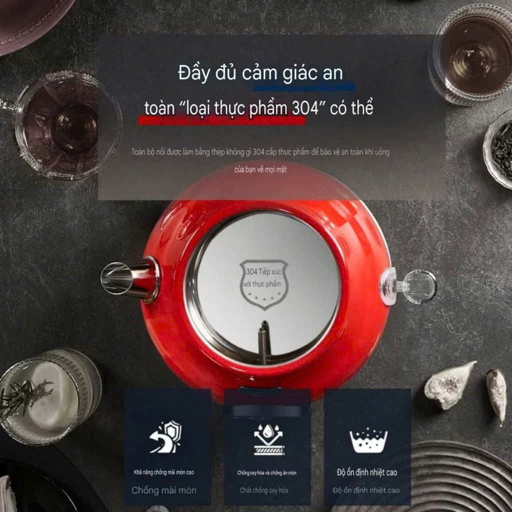 Ấm đun sôi siêu tốc MCKAKA