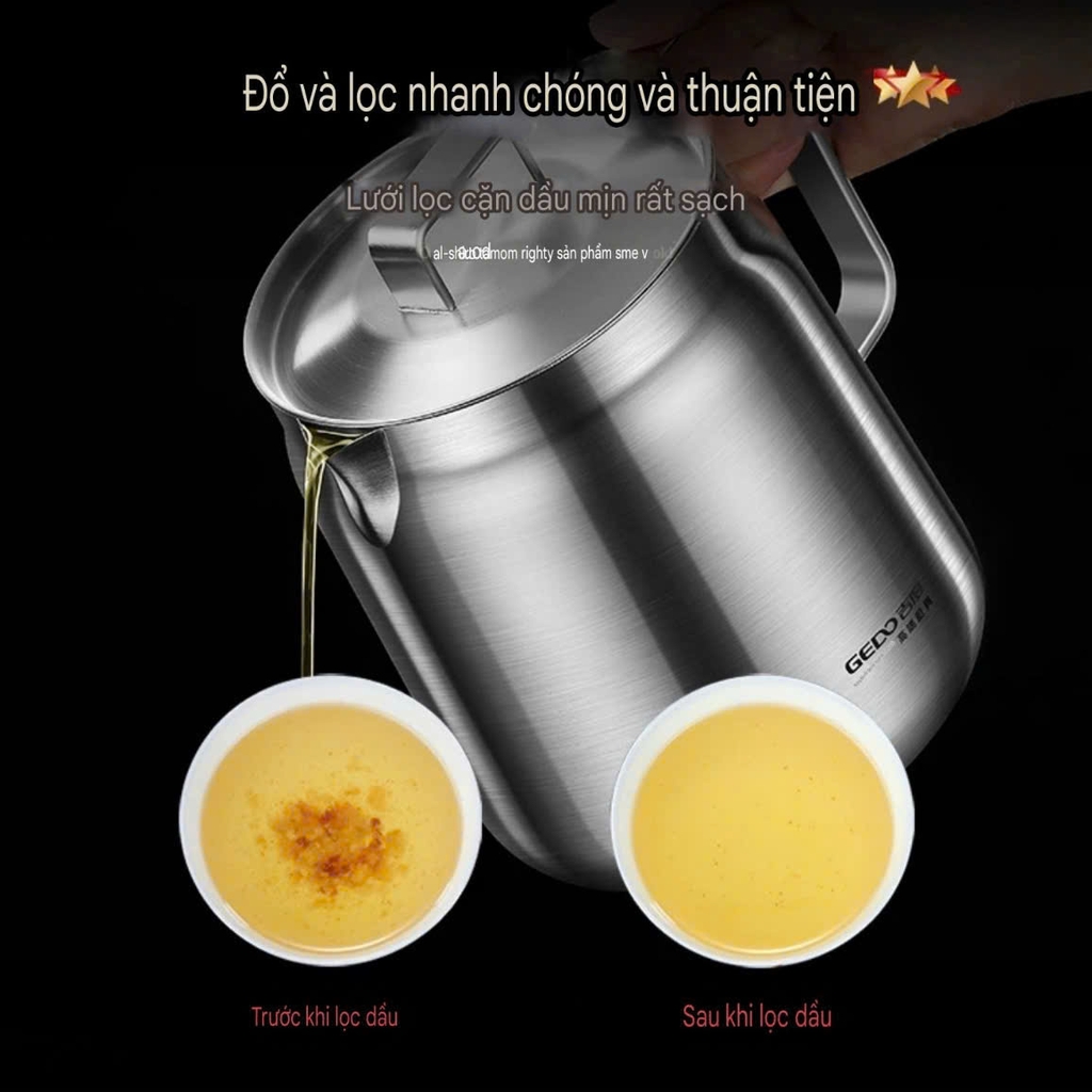 Bình lọc dầu Inox 304 dung tích 2 lít