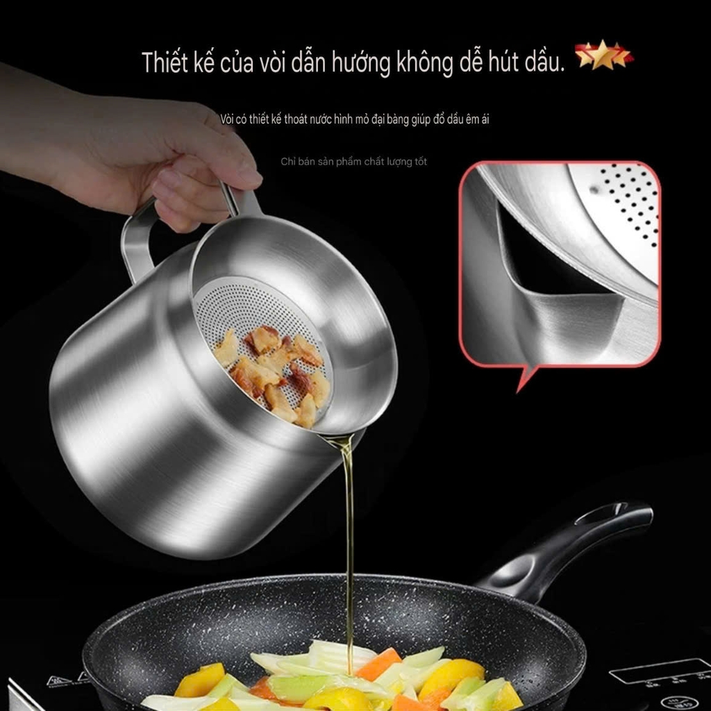 Bình lọc dầu Inox 304 dung tích 2 lít