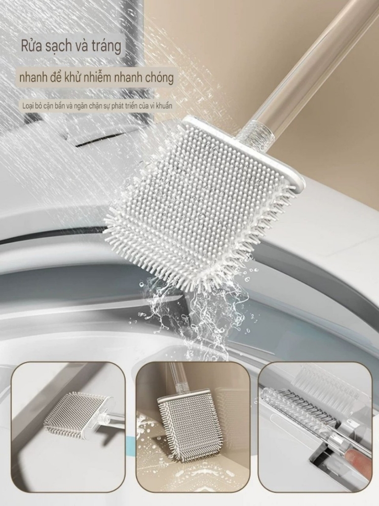 Bộ bàn chải 2 cây chà toilet