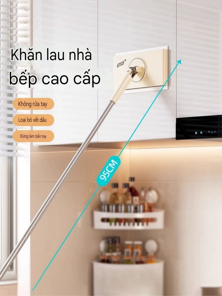 Cây lau nhà bằng khăn giấy ước