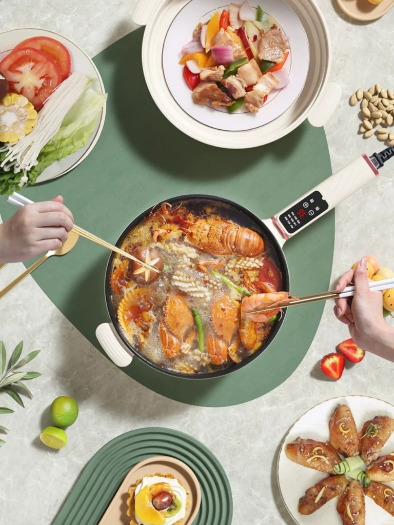 Chảo 2 tầng đa năng chiên xào và nấu lẩu