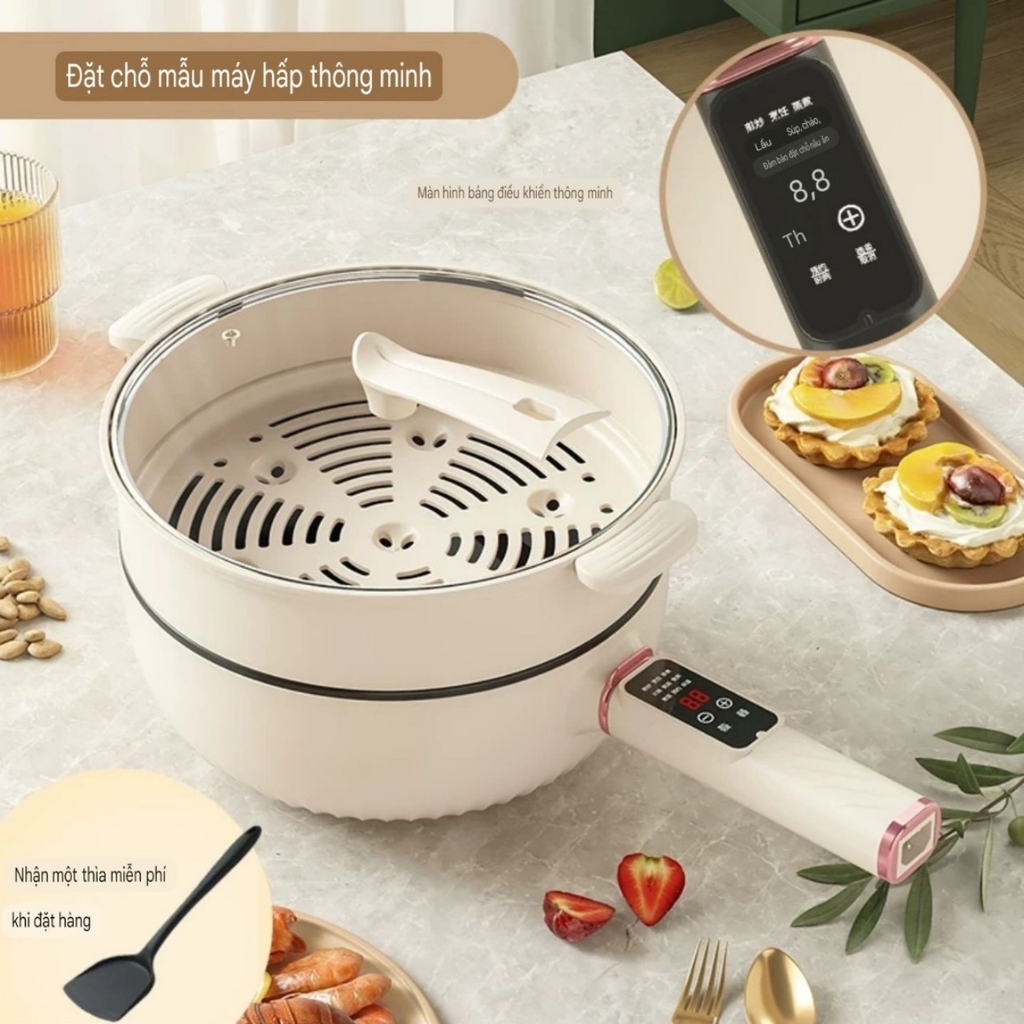 Chảo 2 tầng đa năng chiên xào và nấu lẩu