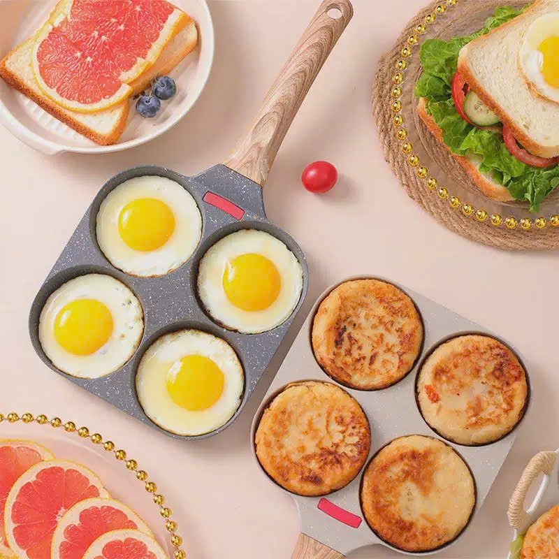 Chảo chống dính có 4 ngăn chiên trứng