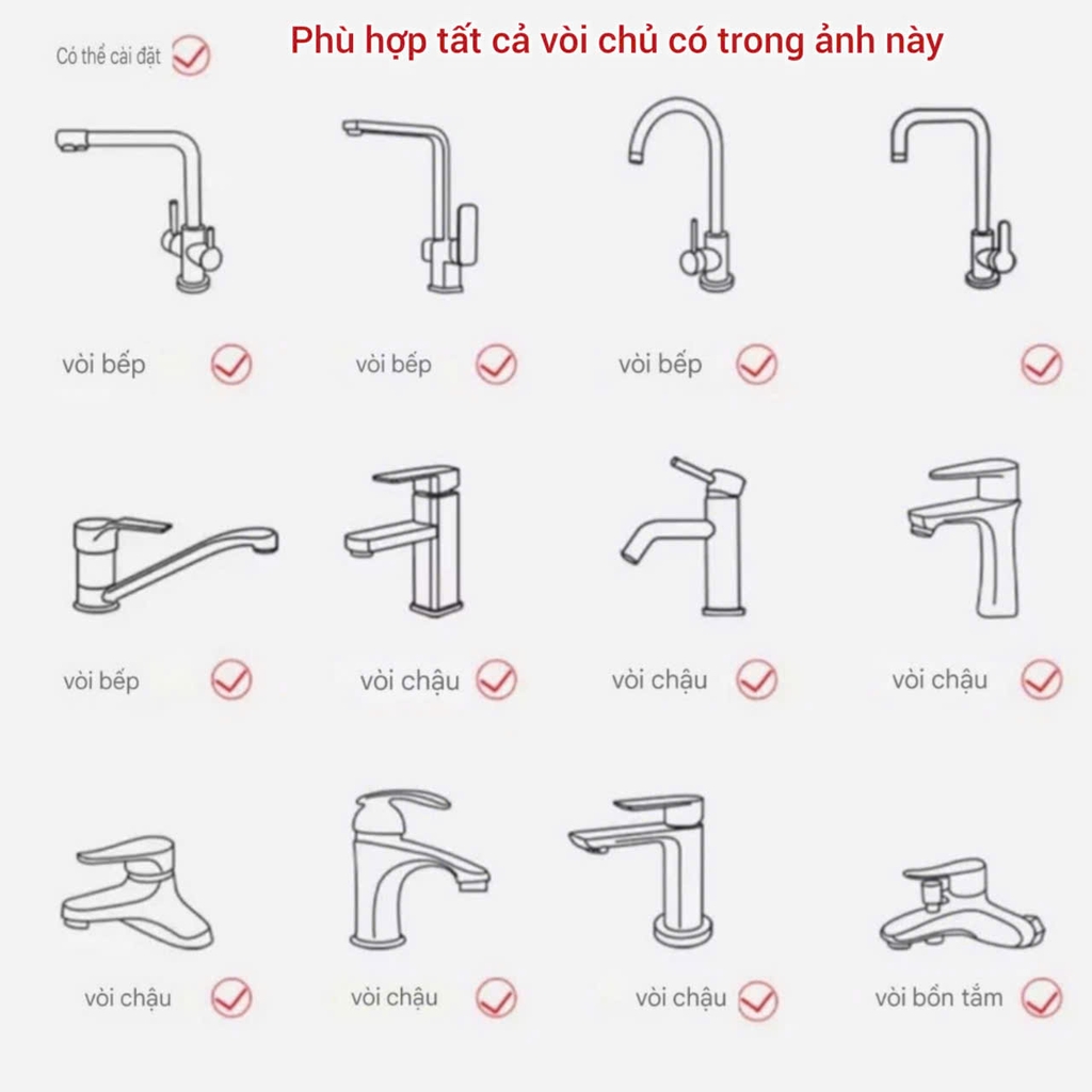 Đầu vòi sen rửa chén có dây dẫn nước kéo dài