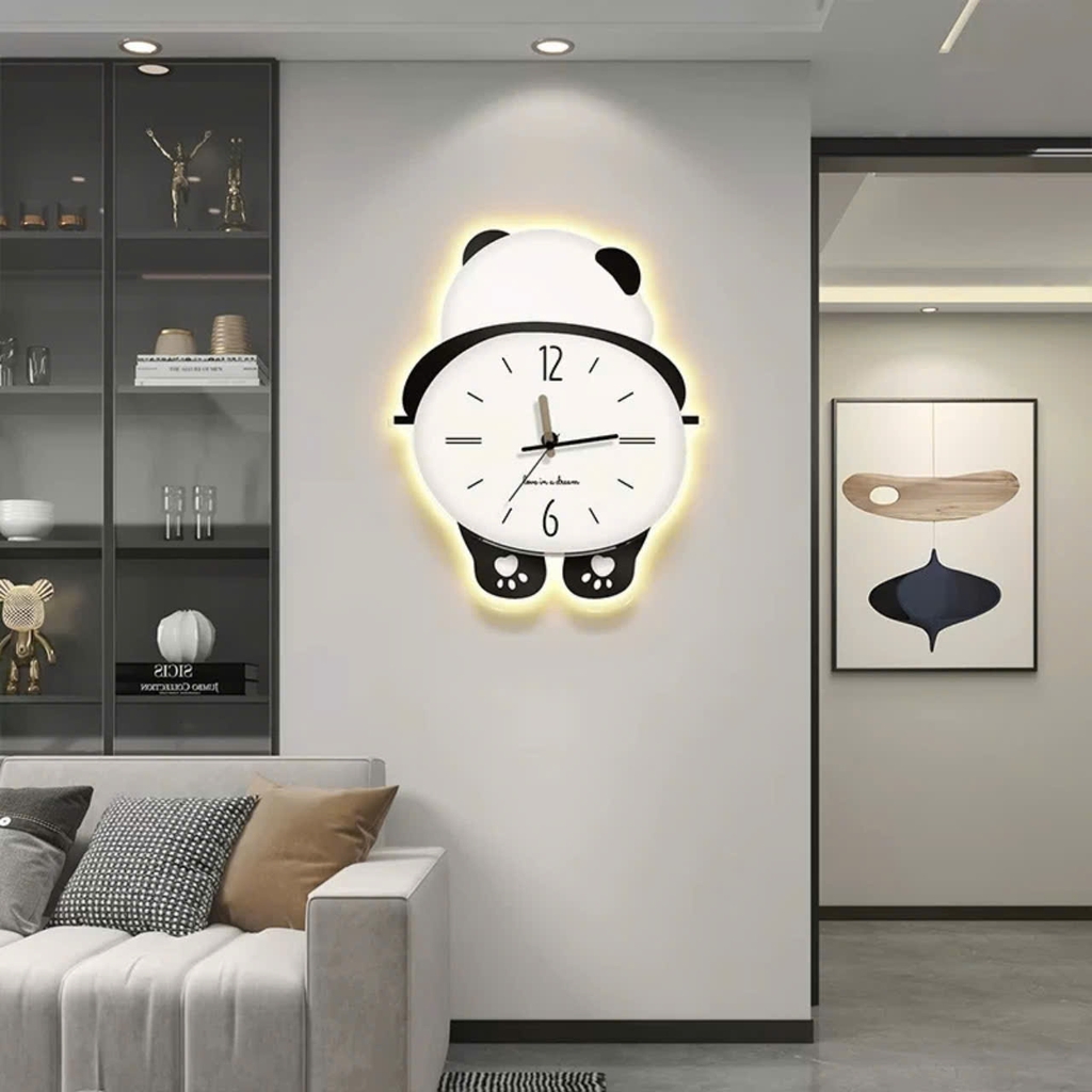 Đồng hồ treo tường hình chú gấu lắc lư