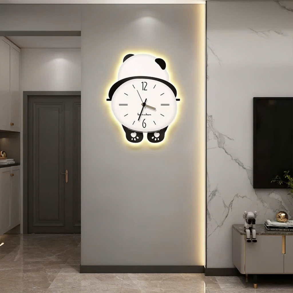 Đồng hồ treo tường hình chú gấu lắc lư